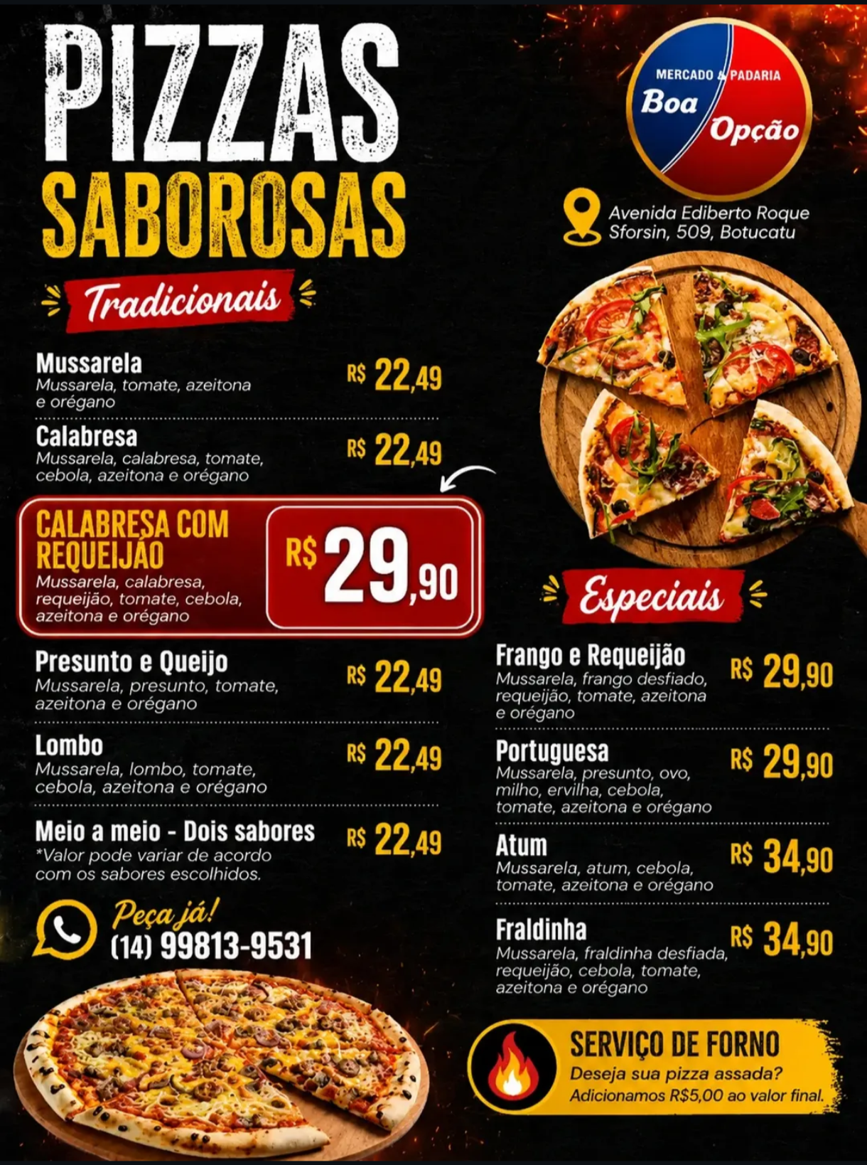 PIZZAS